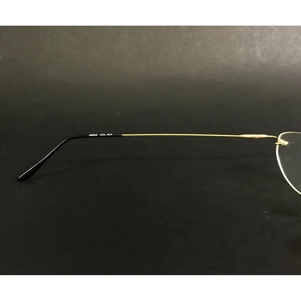 Italian Design Eyeglasses Frames MOD. 4148 COL. B34 Gold Rimless Oval 48-23-135